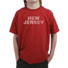 Load image into Gallery viewer, NEW JERSEY NEIGHBORHOODS - Boy&#39;s Word Art T-Shirt