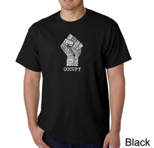 Load image into Gallery viewer, OCCUPY FIGHT THE POWER - Men&#39;s Word Art T-Shirt