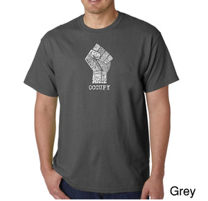OCCUPY FIGHT THE POWER - Men's Word Art T-Shirt