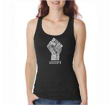 Load image into Gallery viewer, OCCUPY WALL STREET FIGHT THE POWER - Women&#39;s Word Art Tank Top