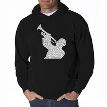 Load image into Gallery viewer, ALL TIME JAZZ SONGS - Men&#39;s Word Art Hooded Sweatshirt