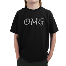 Load image into Gallery viewer, OMG - Boy&#39;s Word Art T-Shirt