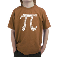 Load image into Gallery viewer, THE FIRST 100 DIGITS OF PI - Boy&#39;s Word Art T-Shirt