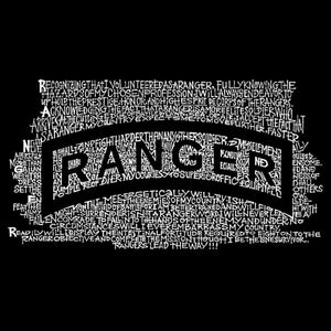 The US Ranger Creed - Men's Raglan Baseball Word Art T-Shirt