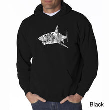 Load image into Gallery viewer, SPECIES OF SHARK - Men&#39;s Word Art Hooded Sweatshirt