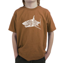 Load image into Gallery viewer, SPECIES OF SHARK - Boy&#39;s Word Art T-Shirt