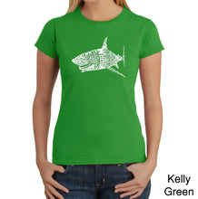 Load image into Gallery viewer, SPECIES OF SHARK - Women&#39;s Word Art T-Shirt