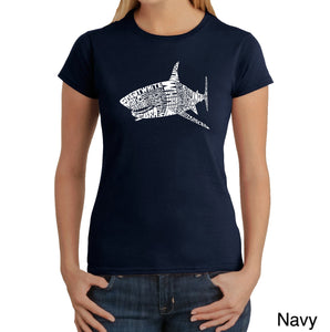 SPECIES OF SHARK - Women's Word Art T-Shirt