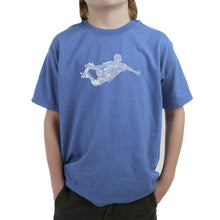 Load image into Gallery viewer, POPULAR SKATING MOVES &amp; TRICKS - Boy&#39;s Word Art T-Shirt