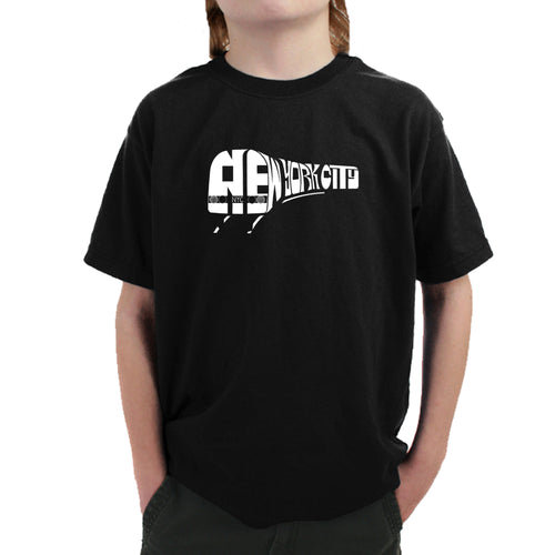 NY SUBWAY - Boy's Word Art T-Shirt