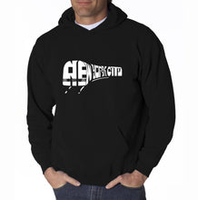 Load image into Gallery viewer, NY SUBWAY - Men&#39;s Word Art Hooded Sweatshirt