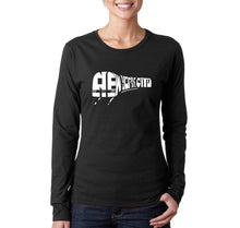 Load image into Gallery viewer, NY SUBWAY - Women&#39;s Word Art Long Sleeve T-Shirt