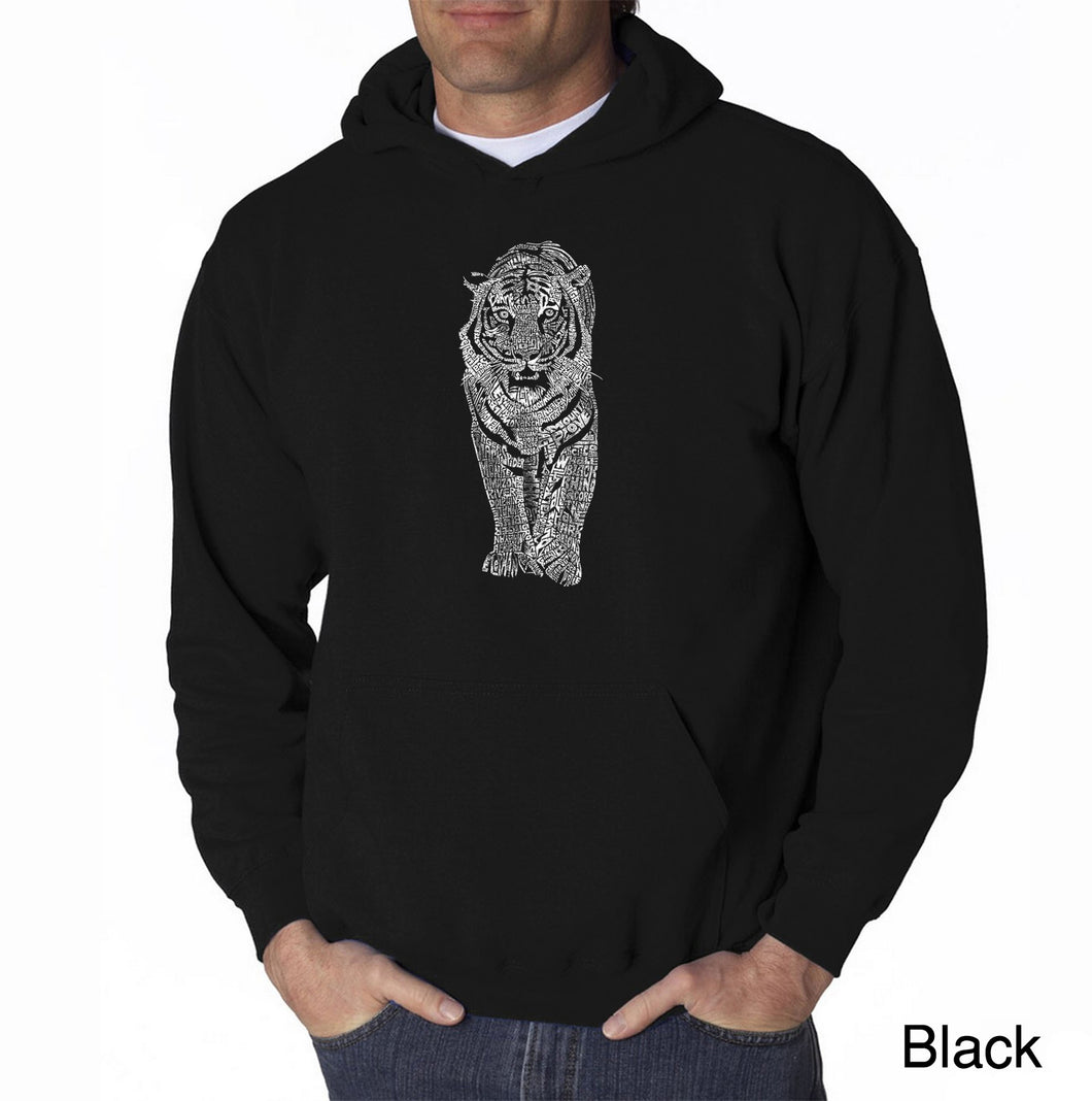 TIGER - Men's Word Art Hooded Sweatshirt