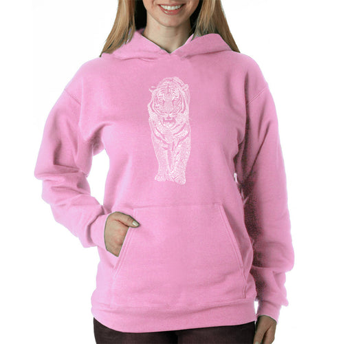 TIGER - Women's Word Art Hooded Sweatshirt