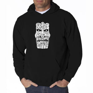TIKI BIG KAHUNA - Men's Word Art Hooded Sweatshirt