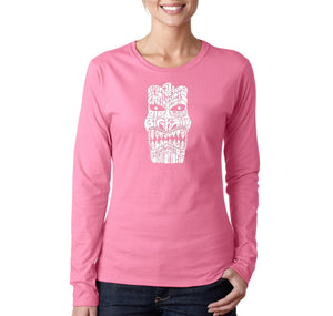 BIG KAHUNA TIKI - Women's Word Art Long Sleeve T-Shirt