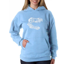 Load image into Gallery viewer, TREX - Women&#39;s Word Art Hooded Sweatshirt