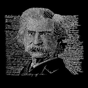 Mark Twain - Men's Raglan Baseball Word Art T-Shirt