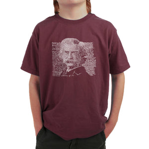 Mark Twain - Boy's Word Art T-Shirt