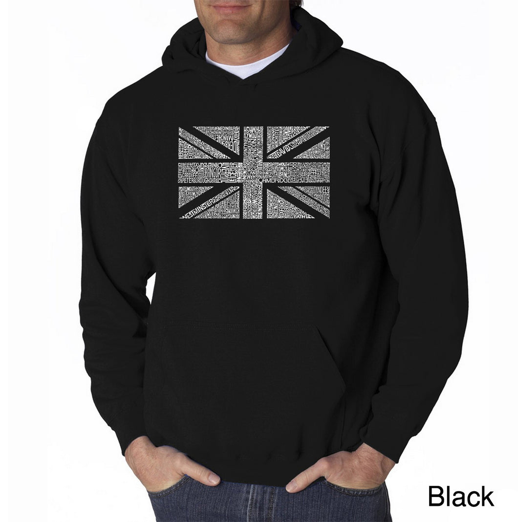 UNION JACK - Men's Word Art Hooded Sweatshirt