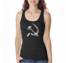 Load image into Gallery viewer, SOVIET HAMMER AND SICKLE  - Women&#39;s Word Art Tank Top