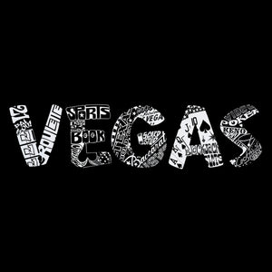 VEGAS - Women's Word Art V-Neck T-Shirt