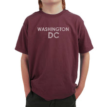 Load image into Gallery viewer, WASHINGTON DC NEIGHBORHOODS - Boy&#39;s Word Art T-Shirt
