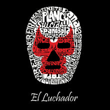 Load image into Gallery viewer, LA Pop Art Boy&#39;s Word Art Hooded Sweatshirt - MEXICAN WRESTLING MASK